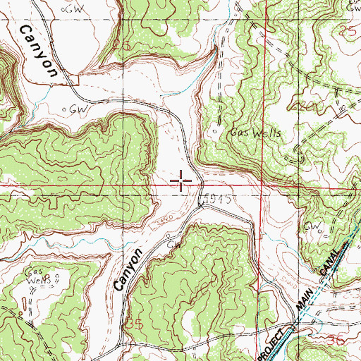 Topographic Map of Escarbada Canyon, NM