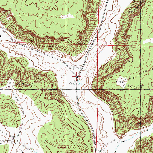 Topographic Map of Rawhide Canyon, NM