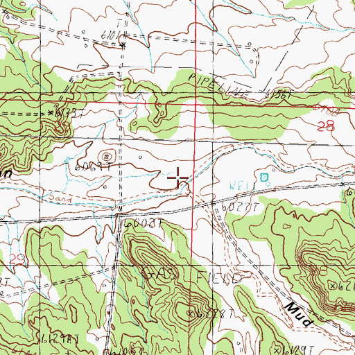 Topographic Map of Mud Canyon, NM