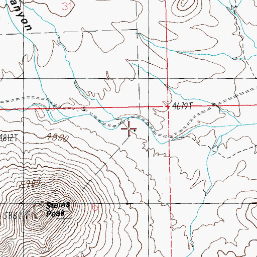 Topographic Map of Braidfoot Ranch, NM