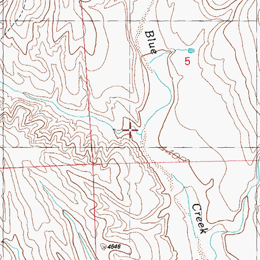 Topographic Map of Cottonwood Canyon, NM