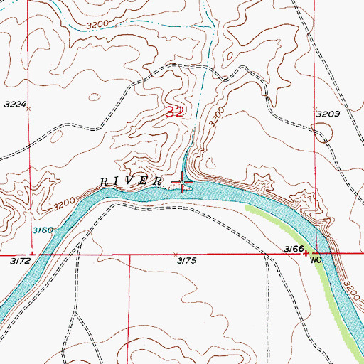 Topographic Map of Dagger Draw, NM