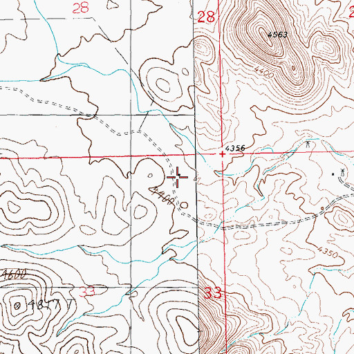 Topographic Map of Guess Ranch, NM