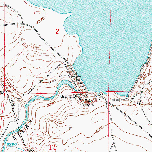 Topographic Map of Lake McMillan (historical), NM