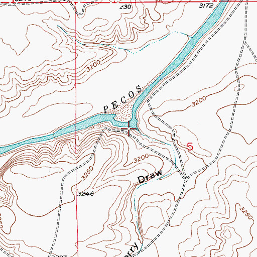 Topographic Map of Soapberry Draw, NM