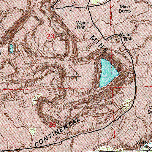 Topographic Map of Gettysburg Shaft (historical), NM