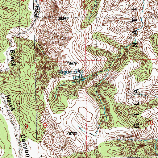 Topographic Map of Agua Alto Tank, NM