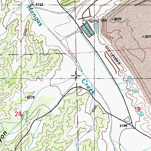 Topographic Map of C F Canyon, NM