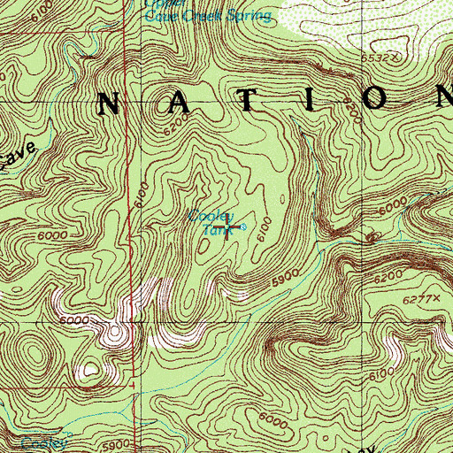 Topographic Map of Cooley Tank, NM