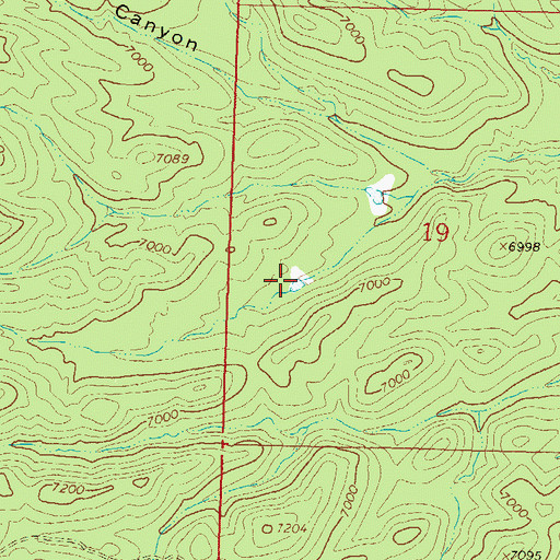 Topographic Map of Upper Tank, NM