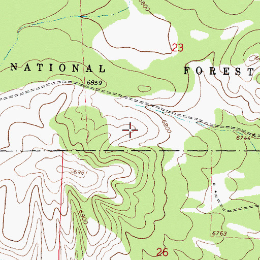Topographic Map of SW Hale Tank, NM