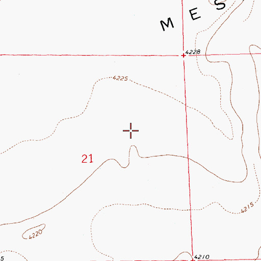 Topographic Map of Animas Valley, NM