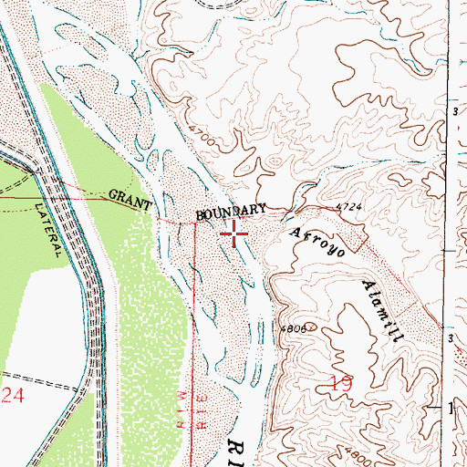 Topographic Map of Arroto de Alamillo, NM