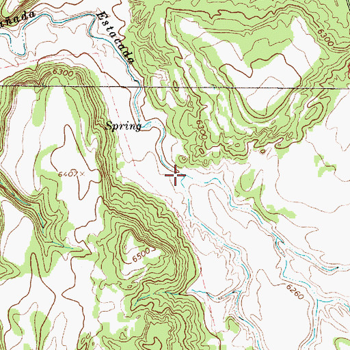 Topographic Map of Arroyo Jaspe, NM