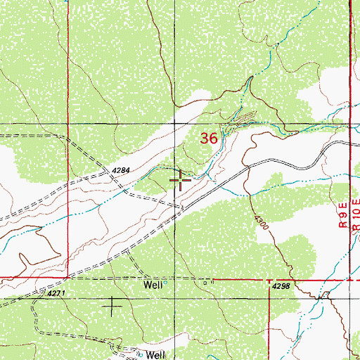 Topographic Map of La Luz Creek, NM