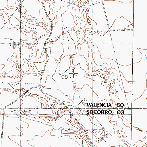 Topographic Map of Arroyo Monte Largo, NM