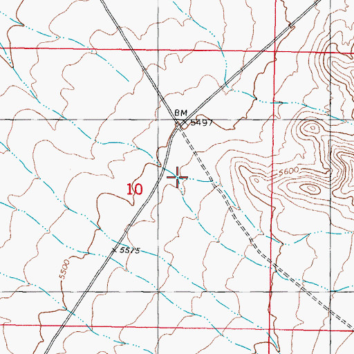 Topographic Map of Fence Canyon, NM