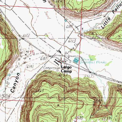 Topographic Map of Largo Camp, NM