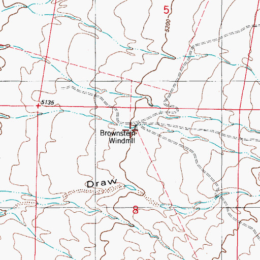Topographic Map of Brownstein Windmill, NM