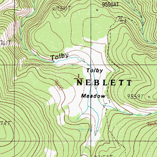 Topographic Map of Tolby Meadow, NM