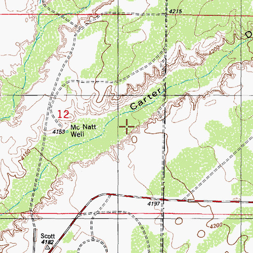 Topographic Map of McNatt Well, NM