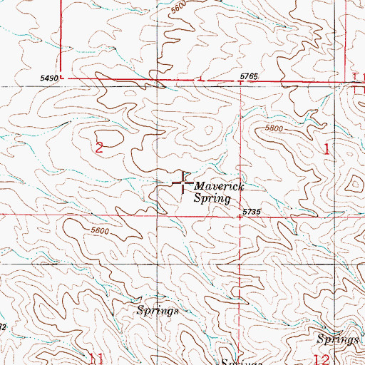 Topographic Map of Maverick Spring, NM
