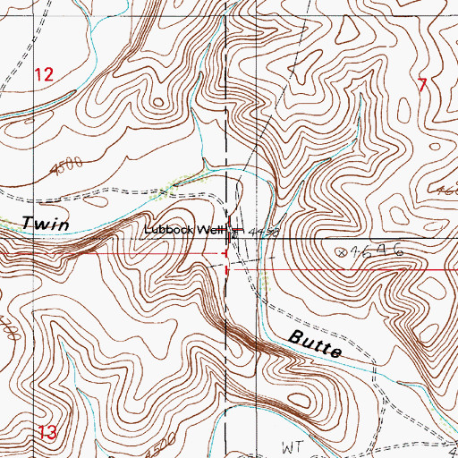 Topographic Map of Lubbock Well, NM