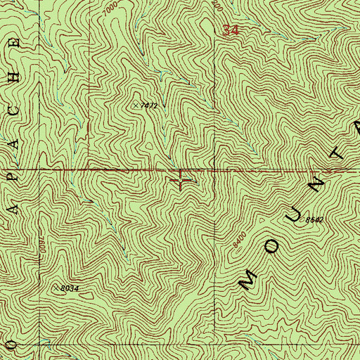 Topographic Map of Klinekole Well, NM