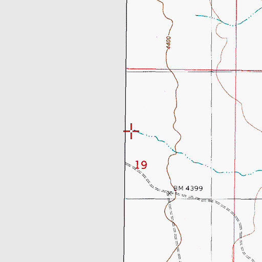 Topographic Map of Sand Well Draw, NM