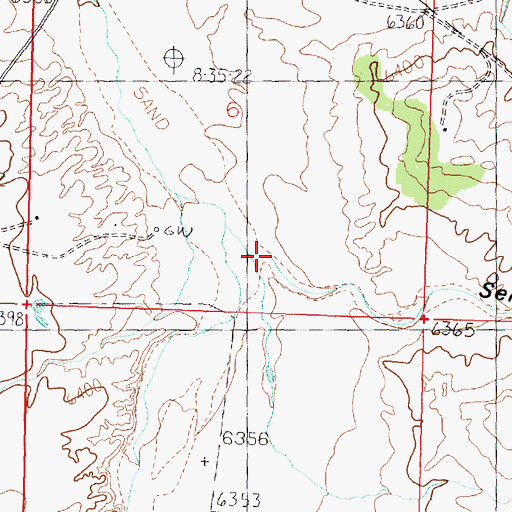 Topographic Map of Selph Canyon, NM