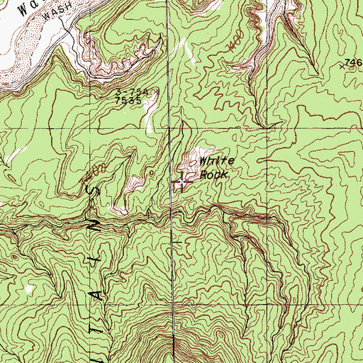 Topographic Map of White Rock, NM