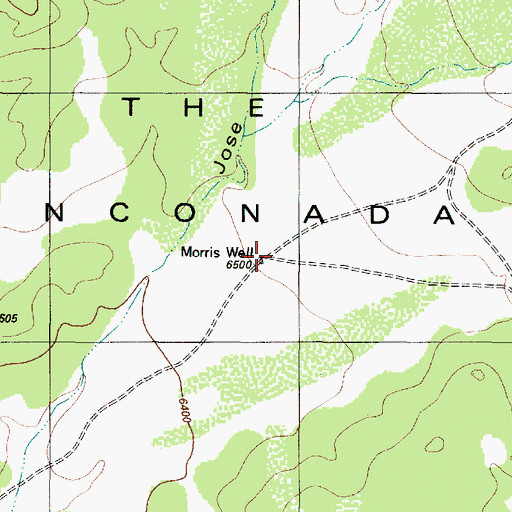 Topographic Map of Morris Well, NM