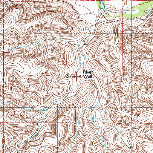 Topographic Map of River Well, NM