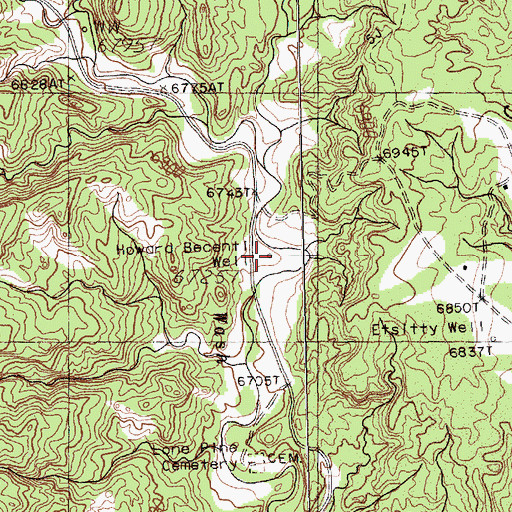 Topographic Map of Howard Becenti Well, NM