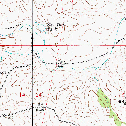 Topographic Map of McGonigle Tanks, NM