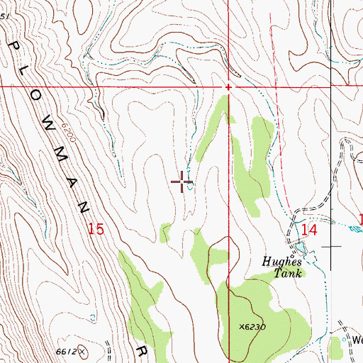 Topographic Map of Will Magby Tank, NM