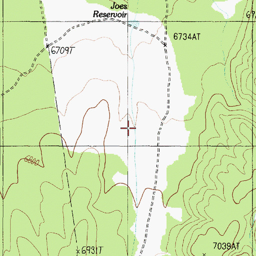 Topographic Map of Orderville Canyon, AZ