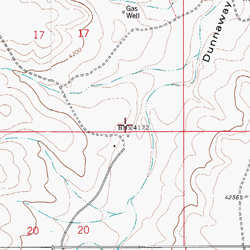 Topographic Map of Polk Ranch, NM