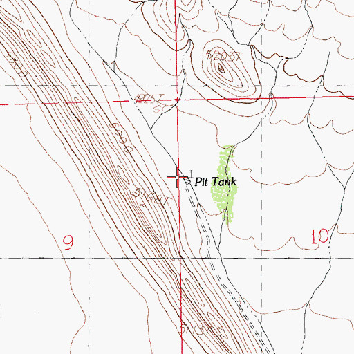 Topographic Map of Pit Tank, NM