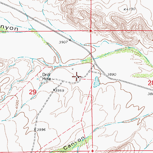 Topographic Map of Wooten Ranch, NM