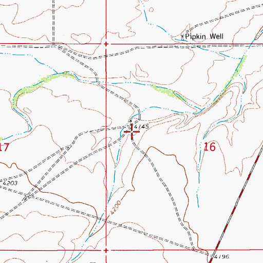 Topographic Map of S S Well, NM