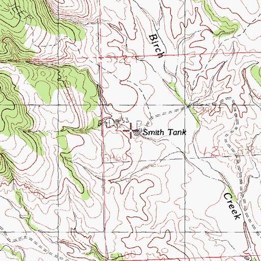 Topographic Map of Smith Tank, NM