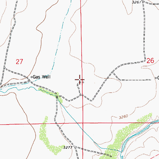 Topographic Map of Smith Blue Spring Ranch, NM