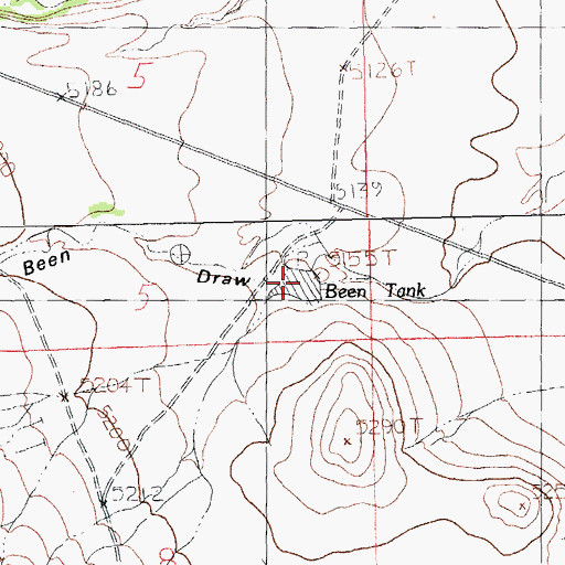 Topographic Map of Been Tank, NM