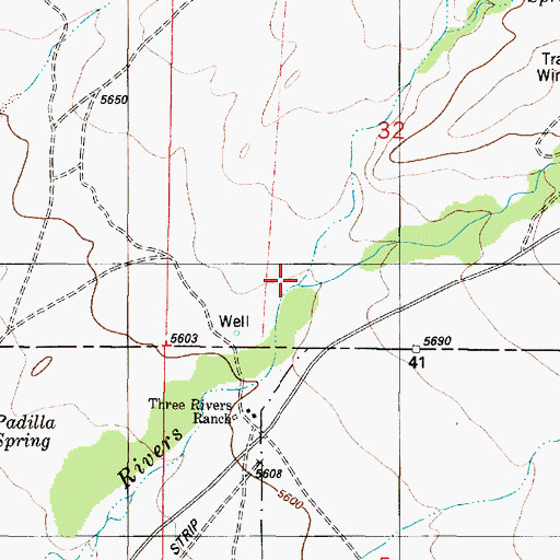 Topographic Map of Brownfield Canyon, NM