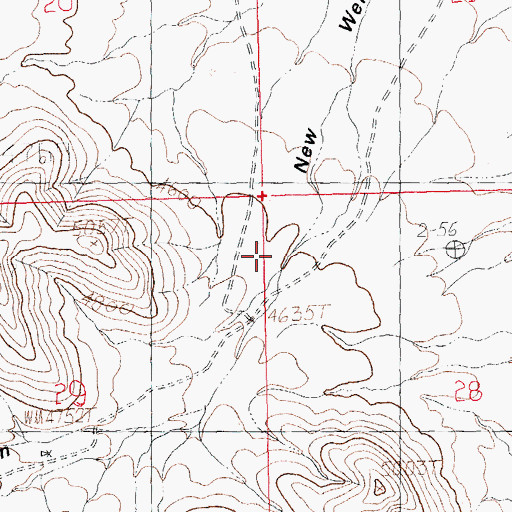 Topographic Map of New Well Canyon, NM