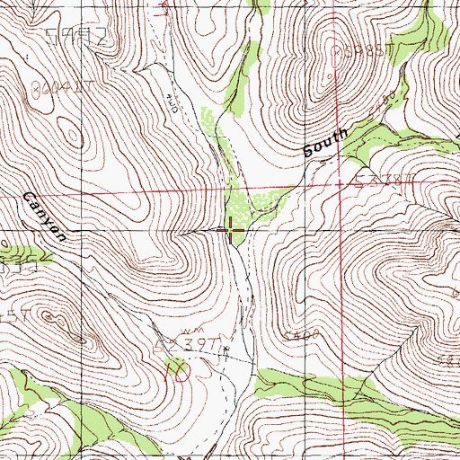 Topographic Map of South 7K Canyon, NM