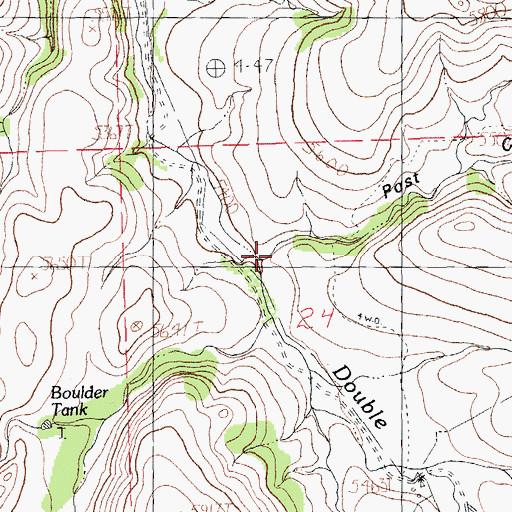 Topographic Map of Post Canyon, NM