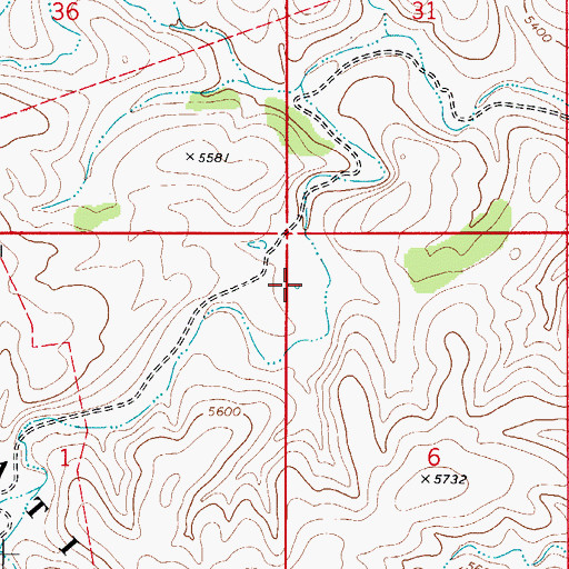 Topographic Map of Chimney Tank, NM