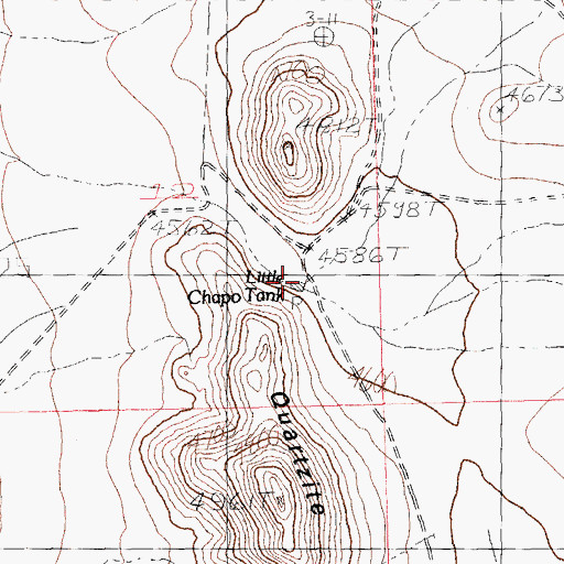 Topographic Map of Little Chapo Tank, NM